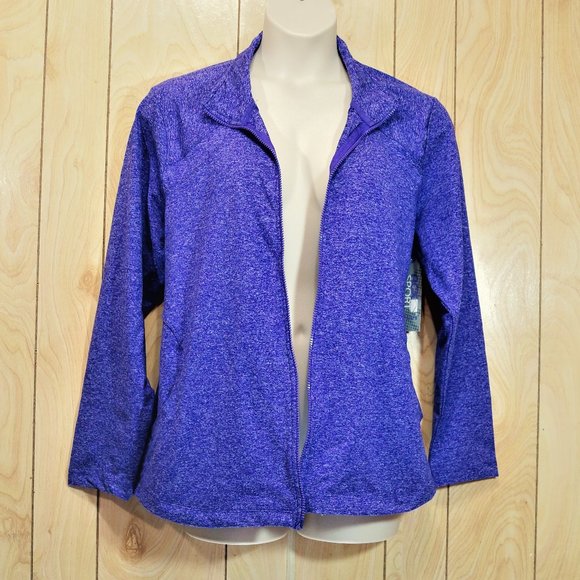 ACX Active Purple Zip Long Sleeve Top - Picture 3 of 8